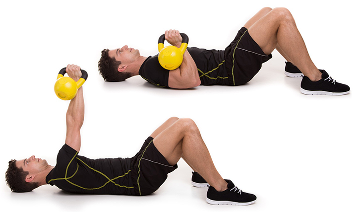 hardstyle kettlebell, floor press, padlóról nyomás